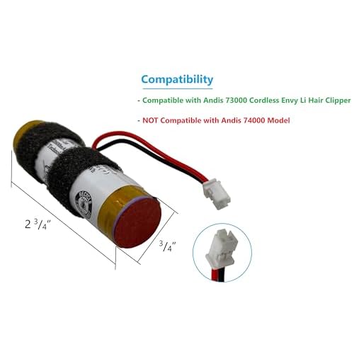 FIVO Replacement Battery for Andis 73000 Envy Li Cordless Hair Clipper