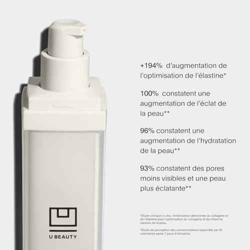 U Beauty Resurfacing Compound Serum - Renew & Illuminate Face Serum - Advanced 8-in-1 Formula with Vitamin C, Retinol, Hyaluronic Acid, & Peptides - Targets Fine Lines, Pores- 1.0 fl.oz