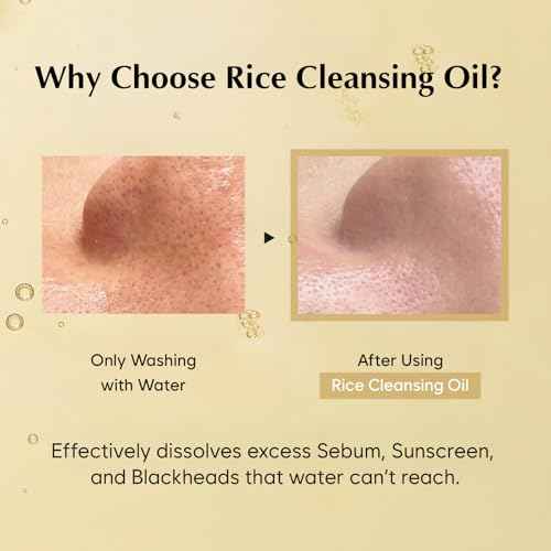 MIDHA RICE CLEANSING OIL 5.07fl.oz/150ml, Gentle Makeup Remover, Hydrating, Lightweight, Plant-Based, Moisturising, First-Step Cleanser, Balanced Skin with Residue-Free, Sebum Care Formula