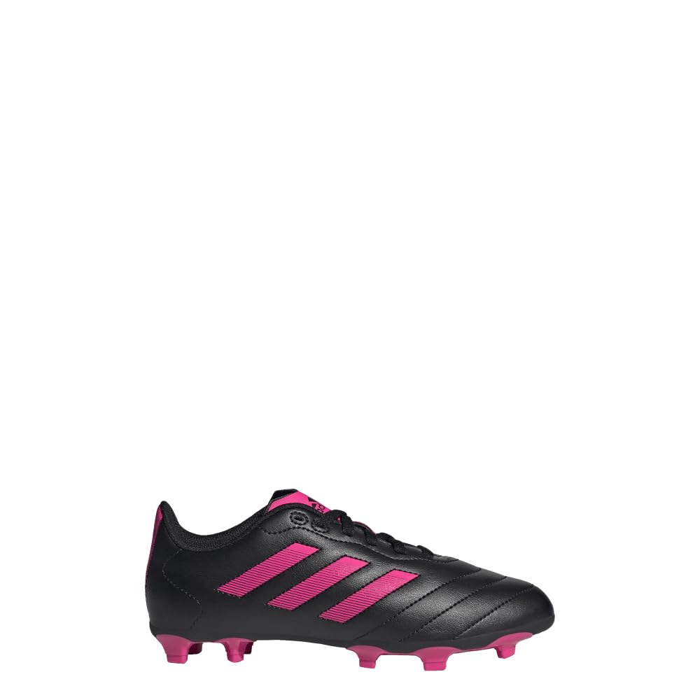 adidas Kids Goletto VII Firm Ground Cleats Soccer Shoe, Core Black/Team Shock Pink/Core Black, 9.5 US Unisex Toddler