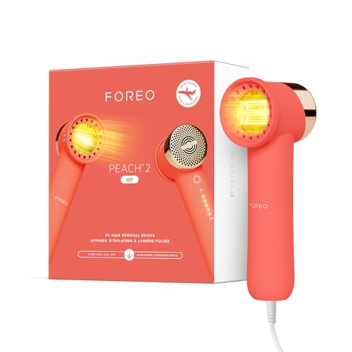 Travel-Friendly IPL Hair Removal Device - Peach 2 Go Coral - Painless Body & Face Treatment