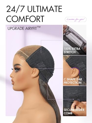 LUVME HAIR 16 Inch Loose Body Wave Wig - 100% Human Hair, HD Lace
