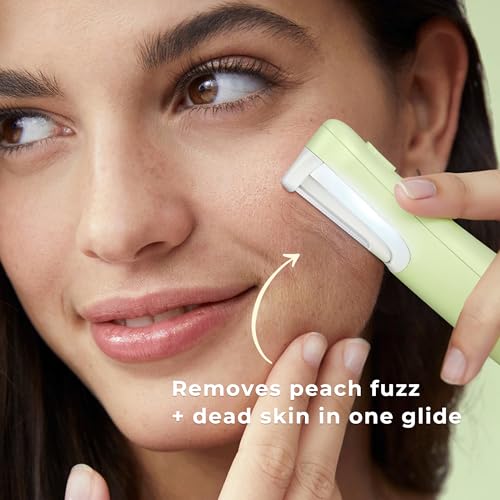 WLU Dermaplane Razor for Women - Peach Fuzz Removal Tool with LED