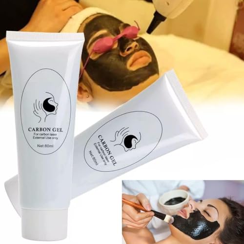 ABBASI & CO 3X Carbon Peel Gel 80ml - Deep Cleansing Facial Mask for Blackhead Removal & Skin Rejuvenation, for All Skin Types, Infused with Marine Minerals & Vitamins - Pack of 3