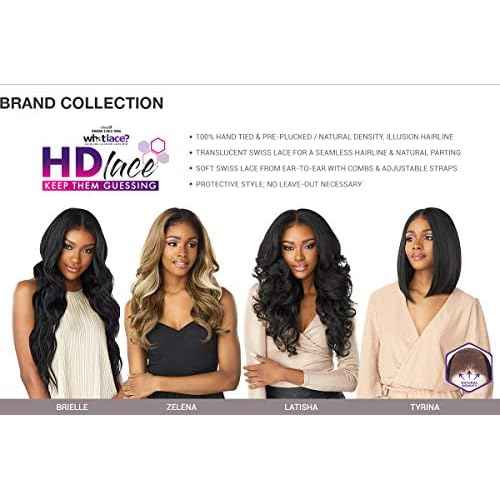 Sensationnel What Lace 13X6 Wigs - Tyrina Lacefrontal Hand Tied Glueless Synthetic With Natural Density Preplucked Hairline (MP/ROSEGOLD)