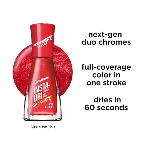 Sally Hansen Insta-Dri ColorShift Sizzle Me This Quick Dry Duo Chrome Nail Polish 0.31 Fl Oz