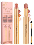 Vevivia 3-in-1 Eyeshadow Stick, Waterproof Glitter Highlighter