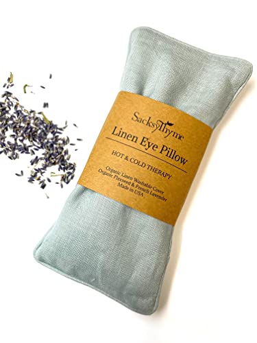 Sacksy Thyme Organic Linen Eye Pillow - Lavender & Flaxseed