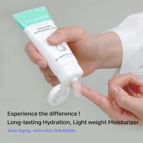 Pantheno Hyaluronic Acid Watery Gel Cream 1.86 Oz / 55ml, with Hyaluronic Acid,Panthenol,Centella & Hydrating gel texture, Korean Skincare