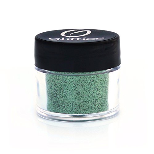 GLITTIES - Honeydew Jewel - Cosmetic Grade Fine (.008") Loose Glitter Powder Safe for Skin! Perfect for Makeup, Body Tattoos, Face, Hair, Lips, Soap, Lotion, Nail Art - (10 Gram Jar)