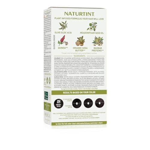 Naturtint 2N Brown Black Permanent Hair Color - Ammonia Free & Vegan