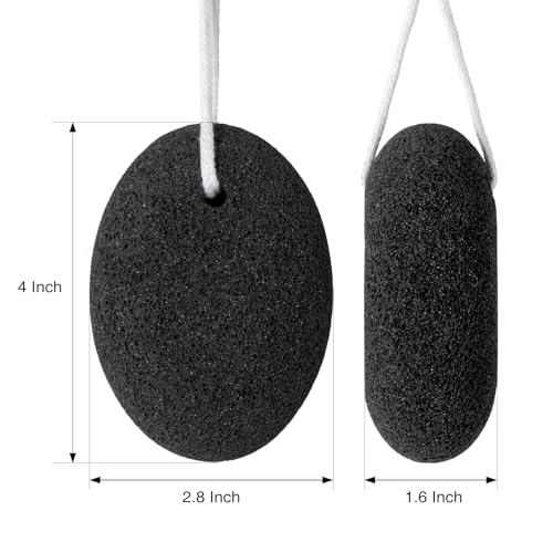 Natural Volcanic Lava Pumice Stone Set - 3-Pack Foot Scrubber for Calluses