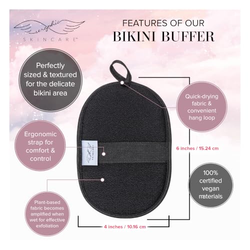 Bikini Exfoliating Scrub Mitt for Ingrown Hair & Razor Bump Treatment