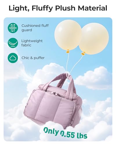 BAGSMART Travel Toiletry Bag with Water-Resistant Fabric