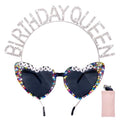 Birthday Queen Sunglasses & Crown Tiara Set – Party Accessories
