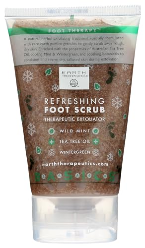 Earth Therapeutics Exfoliating Refreshing Foot Scrub - 4 oz (Pack of 4)