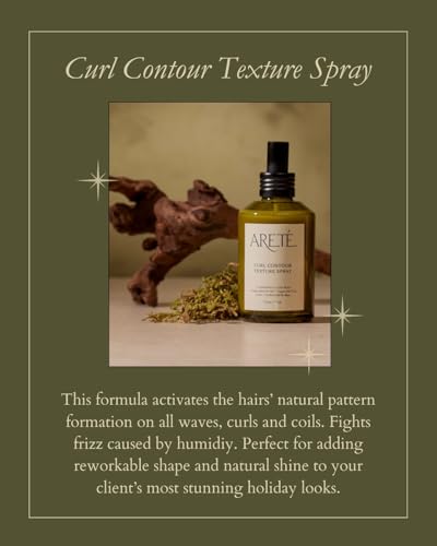 ARETÉ Curl Contour Texture Spray - Frizz Control & Curl Activator, 3.9 oz