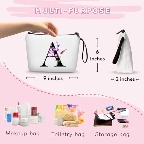 Personalized Monogram Travel Makeup Bag with Mirror