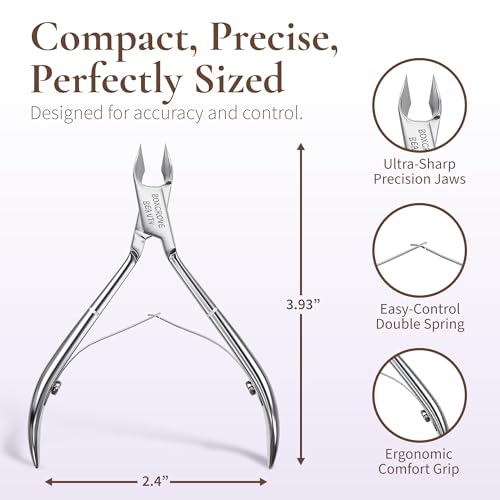 BOXGROVE Beauty Professional Stainless Steel Cuticle Nipper & Trimmer