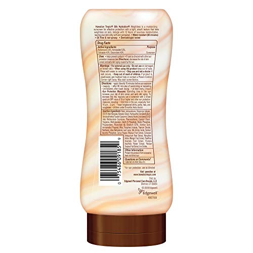 Hawaiian Tropic Weightless Hydration Sunscreen SPF 30 Twin Pack 6oz Each + Face Sunscreen SPF 30 Travel Size 1.7oz