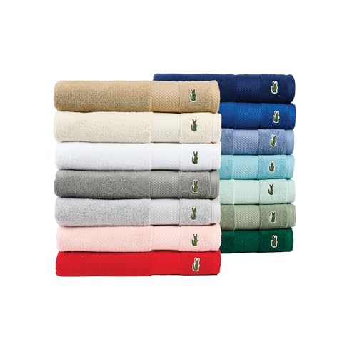 Lacoste Heritage Supima Cotton Wash Cloth 13x13 Celestial