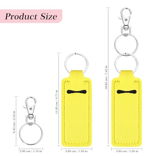 Chapstick Holder Lip Balm Sleeve Pouch With Clip for Women