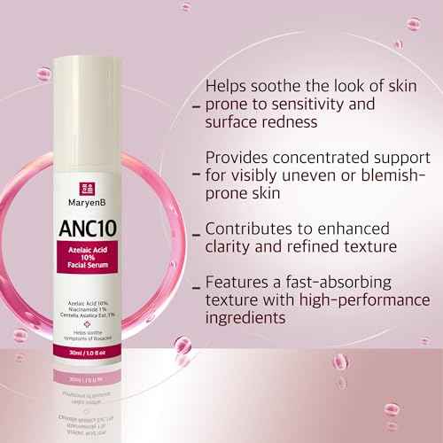 Azelaic Acid 10% Face Serum with Niacinamide 1% and Cica 1% ? Smooth, Calm & Hydrate Skin ? Lightweight Formula with Centella & Green Tea, 1 Fl Oz (30ml)