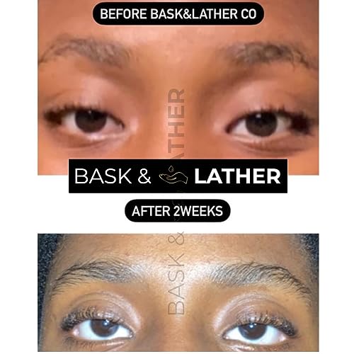 Bask & Lather Lash & Eyebrow Growth Serum with Castor & Jojoba Oil