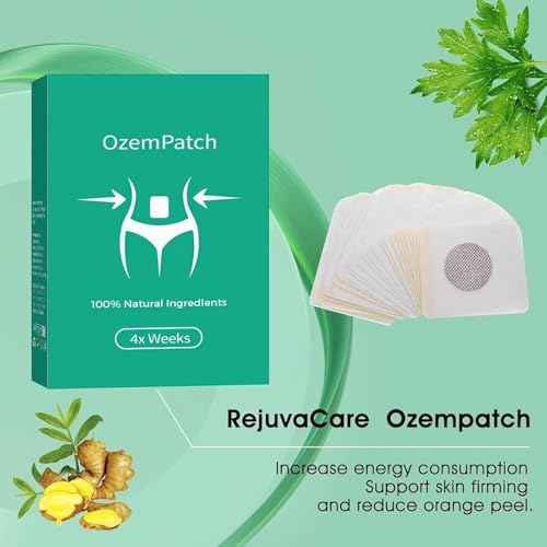 Rejuvacare Ozem Body Patch for Women, Natural Ingredients Patchs for Body, Works All Over The Body Around The Clock, Suitable for Both Men and Women, Gentle & Effective 60 Count (2pcs)