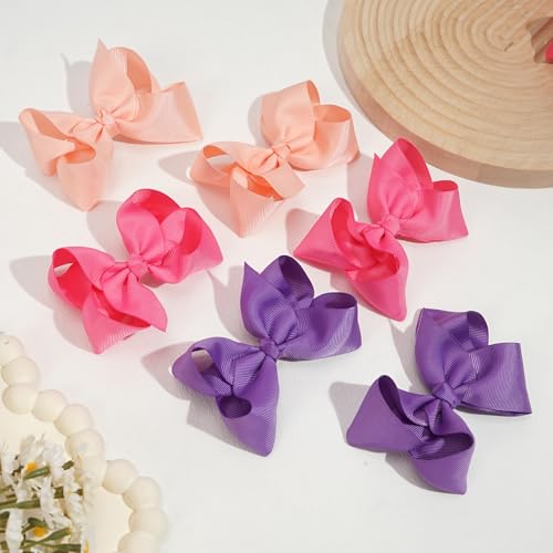 CÉLLOT 40PCS 4.5 Inch Hair Bows with Alligator Clips for Girls