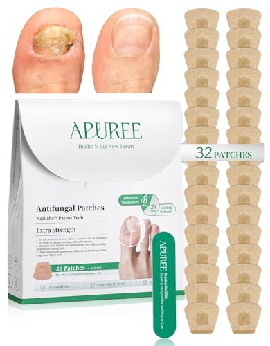 APUREE Fungal Nail Patches - Extra Strength 1% Tolnaftate, 32 Patches