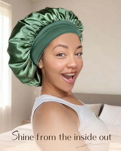 Satin Sleep Bonnet for Women Hair Care