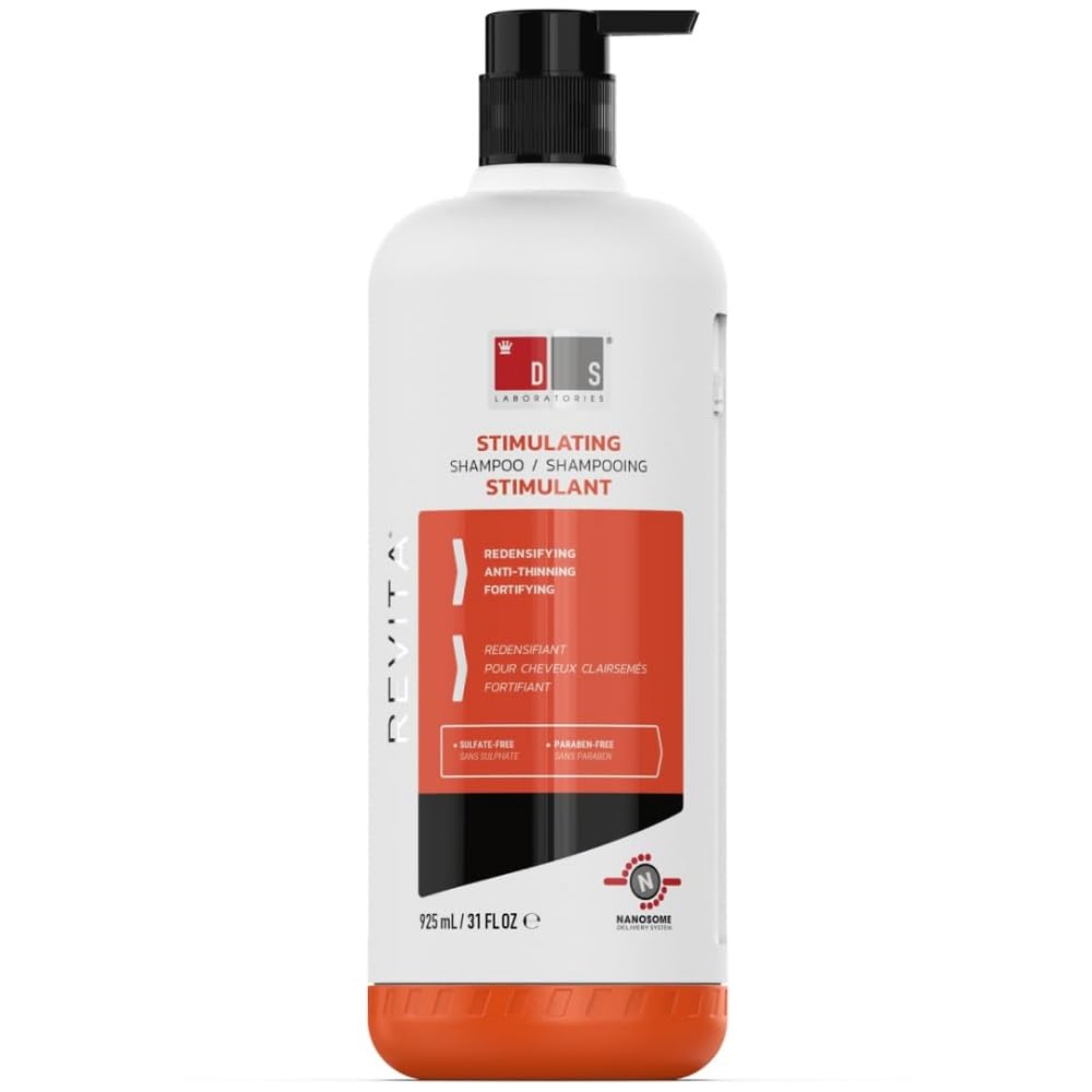 DS Laboratories Revita Shampoo - Hair Thickening Shampoo, DHT Blocker Biotin Shampoo, Hair Thickening Products for Men & Women to Support Hair Growth