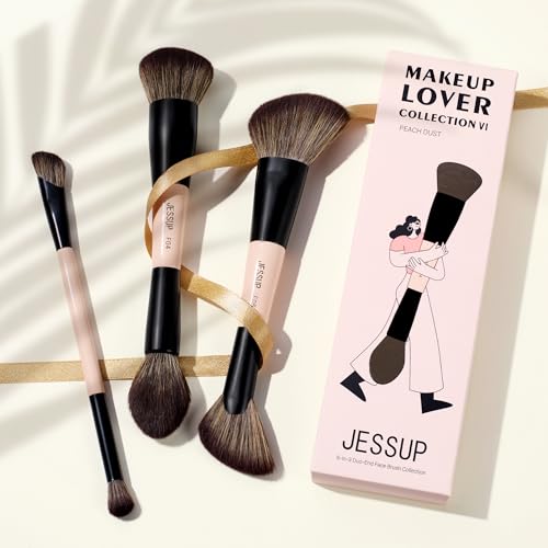 Jessup Face Makeup Brushes T508 Bundled with Foundation Brush SF002