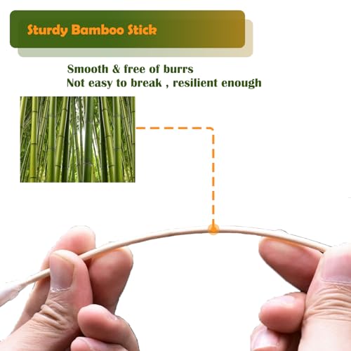 6-Inch Bamboo Cotton Swabs - 100pcs for Pet & Equipment Care