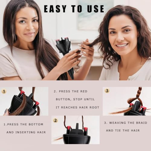 Automatic Hair Braider Machine for Women, DIY Smart Styling Tool