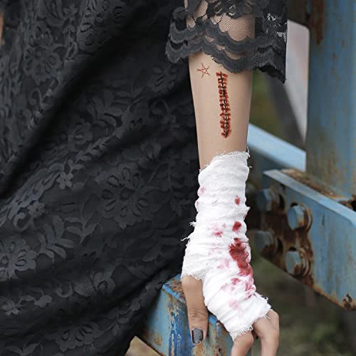 Halloween Temporary Tattoos & Fake Scars Set - 160+ Designs