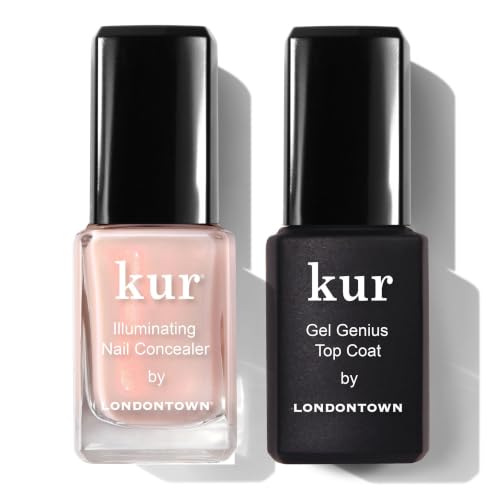LONDONTOWN Nail Concealer & Gel Genius Top Coat Duo Set - 0.4 Fl Oz