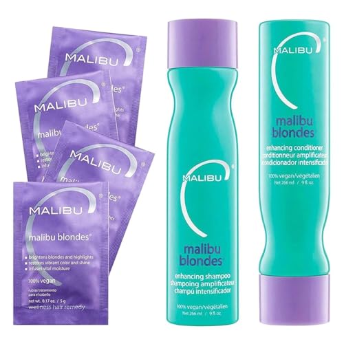 Malibu C Blondes Shampoo and Conditioner Set - Color Vibrancy & Moisture