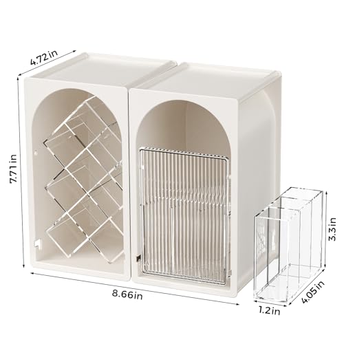 Modular Makeup Organizer, Clear Acrylic Cosmetic Storage Box with Drawer, Vanity Countertop Organizer for Makeup, Skincare and Beauty Accessories ? Multiple Styles