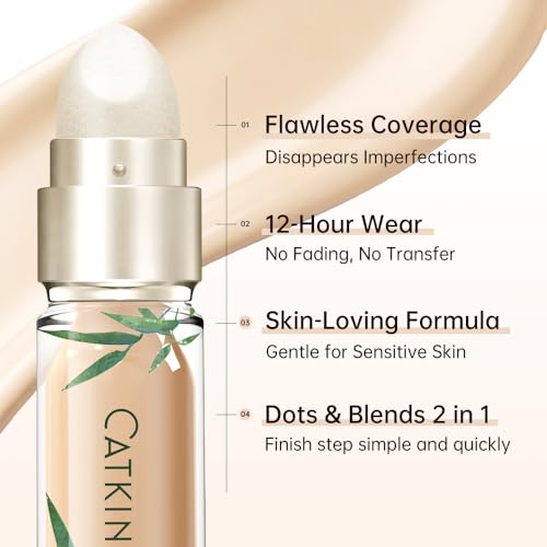 Catkin Full Coverage Liquid Concealer with Dual-Ended Applicator