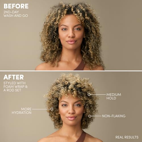Mizani Foam Wrap Curly Hair Styling Mousse - Hydrating Anti-Frizz Hair Foam