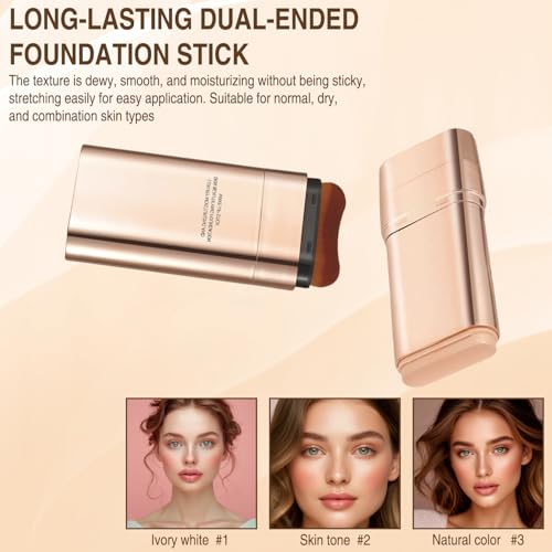 Snail BB Cream SPF 50 Foundation, Tinted Moisturizer for Face with SPF 50 Colour Correcting Self Adjusting for Mature Skin Lightweight Long-Lasting Buildable Coverage Foundation, 2PCS
