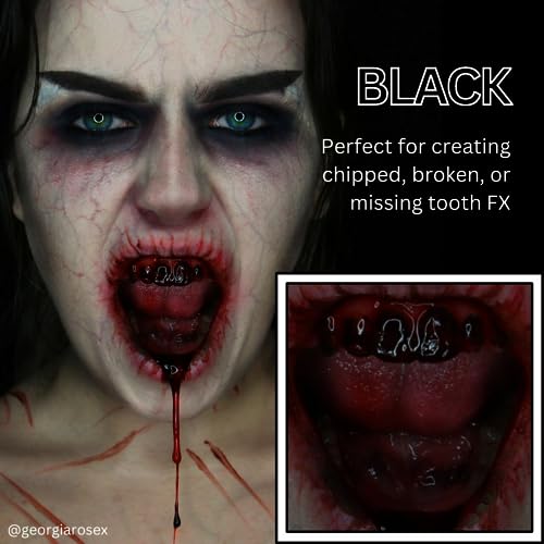 Mehron Tooth FX Black Temporary Tooth Paint for Halloween