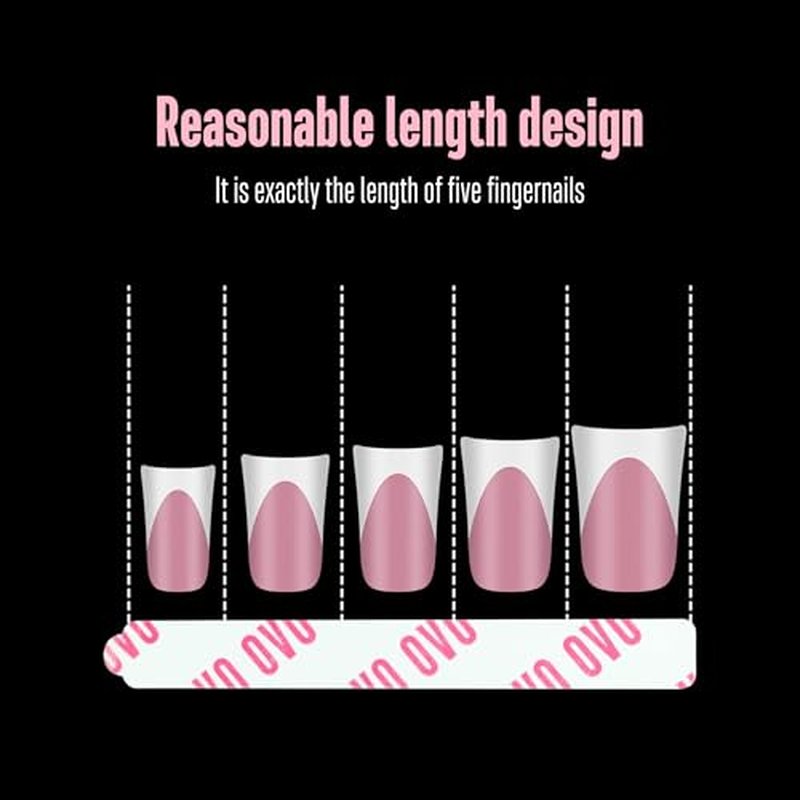 360 Clear Double-Sided Adhesive Tabs for Press-On Nails