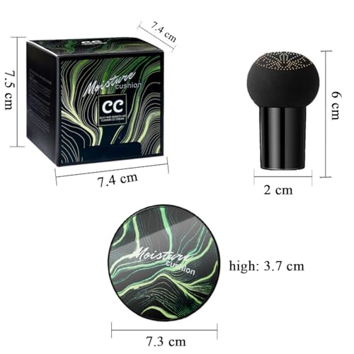 Natural Air Cushion CC Cream Foundation with Mushroom Sponge, 20g