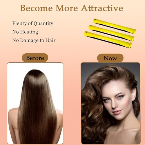 60 Pcs Hair Perm Rods with Steel Pintail Comb - 0.7cm Curlers