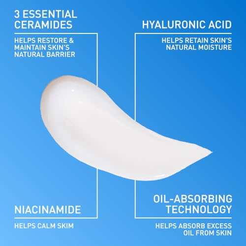 CeraVe Oil Control Gel-Cream 3oz Niacinamide Face Moisturizer for Oily Skin