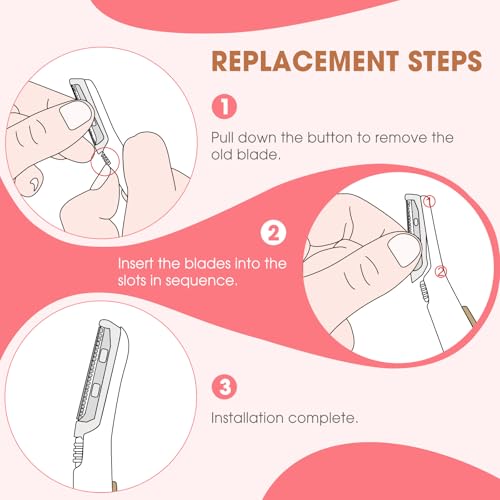 Replacement Blades for Finishing Touch Flawless Dermaplane Glo Facial Exfoliation Razor - White, 18-Pack