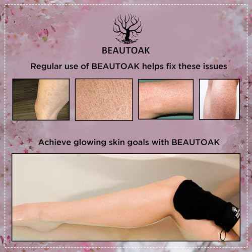 Korean Exfoliating Mitt for Shower - Exfoliating Glove Body Scrubber - Skin Exfoliator & Dead Skin Remover (1 Pack)